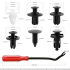 100x Auto Trim Clip Panel Fastener Car Truck Push Retainer Pin Rivet Clip Kit Us