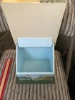 Vintage Butterlfy Cottages Wood Recipe Card Holder Storage Box  card Holder-mint
