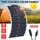600w 300w Watt Flexible Solar Panel 12v Mono Home Rv Rooftop Camping Off-grid Us