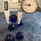 5 X Shooter Cobalt Blue Glass Marble Shooter  83   - 87    Or 13 16    To 7 8    Look 