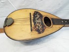 Vintage Melon Bowl Back Mandolin Ornate Wooden Musical String Instrument Lute B