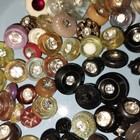 Rhinestone Buttons Large Lot 170  Vintage Mix - Several Matches And Sets  6ship