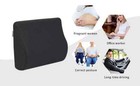 Memory Foam Lumbar Support Pillow - Lower Back Support Cushion For Car Seat     