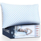 Memory Foam Cooling Pillow Heat And Moisture Reducing Ice Silk And Gel Infused