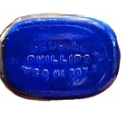 Vintage Cobalt Blue Glass Genuine Phillips Made In The Usa Medicine Bottle 7   