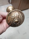 Antique Victorian Brass   Bronze Ornate Door Knobs