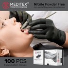 Meditex   Black Exam Nitrile Gloves Powder-free Disposable Gloves 4mil 1000 Pcs