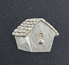 Brooch Pin Vintage Sheridan Fine Pewter Birdhouse Jewelry Discounted Shipping