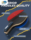 Ping Pong Paddles Set Table Tennis Rackets With Balls  Storage Case For Indoor O
