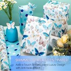  Butterfly Wrapping Paper  Vintage Watercolor 17inch X 33feet Pearl Butterfly