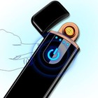 Dual Arc Electric Usb Lighter Plasma Rechargeable Windproof Flameless Cigarettes