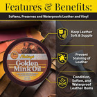 Golden Mink Oil Paste  6 Oz  - Soften  Preserves And Waterproofs Leather 