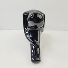 Vintage Mcm Mid Century Modern Style  pondering Woman  Ceramic Black Statue