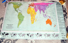 Now U n  Approved  Huge Equal Earth Peters Projection Map  Large Laminated 36x52