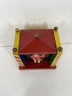 Vintage Reuge Tico Tico Swiss Musical Movement Wooden Circus Clown Music Box