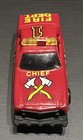 Vintage 1980 Kidco Burnin Key Car  1 Fire Dept Chief Red Diecast Hong Kong