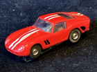 Vintage Aurora 1960s Ferrari 250 Gto Ho Scale Slot Car Red   White Stripes  3b 