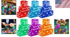 36 Piece 19mm Casino Style Craps Dice Sets Acrylic Translucent D6 Dice Square
