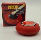 Vintage Pursette Handy Ashtray  Red   New Old Stock  Made In Hong Kong