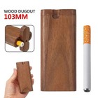 Wooden Dugout Pipe Self Cleaning Metal Bat Poker Smoking Pipe One Hitter Kit Us