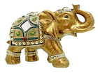 Feng Shui Wealth Lucky Trunk Up Elephant Statues Figurine Home Decor Gift-3