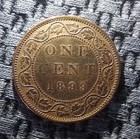 1899 Canada 1 Large Cent Red Queen Victoria Km 7 Superb Eye Appeal Ef-45 Look  