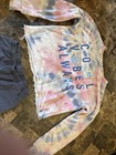 Grogu Star Wars Tie-dye 2pc Fleece Sweatshirt Medium   Pants Size 8- Set