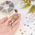 300pcs Antique Silver Tibetan Spacer Beads 6 Styles For Diy Jewelry Making