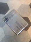 Vintage Art Deco Lighter Cigarette Case     Chrome-plated Metal     1930s