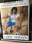 Vintage London Museum Poster  Football Player Framed Leroy Neiman Print