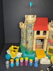 Vintage Fisher Price Little People Play Family Castle Set  993 1974 With Dragon