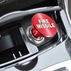 Car Cigarette Lighter Fun Button - Eject fire Missile Style Interior Accessory