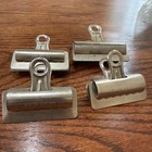 3x Lot Vintage Boston Clip No3 Metal Paper Binder Clip   And 1x Hunt No4 Clip