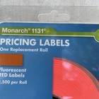 Genuine Monarch 1131 Fluor Red Labels 2500 Labels - 925075 - Authorized Dealer
