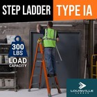 5 Ft Fiberglass Step Ladder  300 Lbs  Load Capacity Type Ia Duty Rating