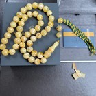 Natural Amber Misbaha Tasbih 45 Prayer Beads 13mm 73 5g
