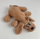 Vintage 1985 Tonka Pound Puppies Brown Newborn Puppy Dog 8  Plush Stuffed Animal