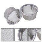 40pcs Tobacco Smoking Pipe Metal Filter Screen Steel Mesh Concave Bowl Style Elh