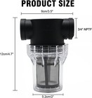 3 4  Female Npt In-line Strainer  100 Mesh Stainless Steel Filter Screen  Gar   