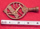 Antique Larg Brass Charles Lindberg Airplane Art Deco Lamp Finial Ornate Aviator