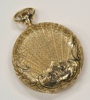 Antique 1890 s Elgin 14k Solid Gold Hunter Pocket Watch Size 0s Running