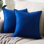 2 Packs  Faux Suede Decorative Throw Pillow Covers  Super Soft Square Pillow    