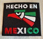 Hecho En Mexico Embroidered Iron-on Patch Flag Mexican Pride Parche Red Green
