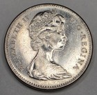 1967 Canada 5 Five Cents - Circulated Canadian Nickel World Coin 