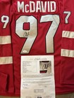 Connor Mcdavid Signed Auto Team Canada Four Nations Jersey Oilers Champs Jsa Coa