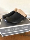 Dansko Womens  Robbie  Nubuck Black Slip On Clogs- Sz 7 5 8 -nib