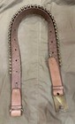 Vintage Thimble Style Leather Cartridge Belt For  45-70 With Brass Clips
