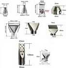 9 Pcs Heat Gun Nozzle Kit Hot Air Blower Hot Air Blower Nozzle Stainless Steel