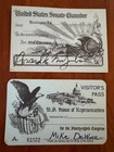 Free Ship  Set Of 6 Visitor Passes House Of Representatives Dewine Glenn