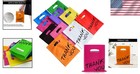 Stylish Thank You Gift Bags - 100 Pcs 6  X 8  Assorted Colors For All Occasions